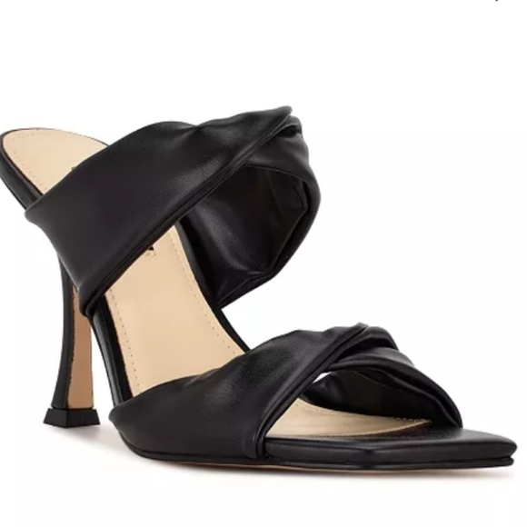 Nine West Shoes - Nine West Seeya Slide Dress Sandals Black -6.5